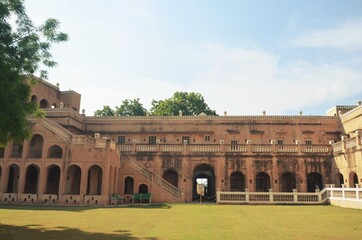 old artistic mansion ( haweli ) of mandawa city ,rajasthan,india