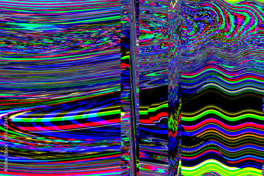 Poster glitch tv noise photo background computer screen error digital pixel noise abstract design photo gli