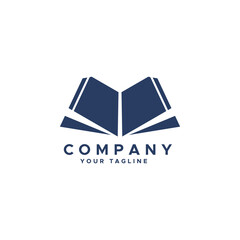 Education symbol, logo illustration. book logo vector icon.