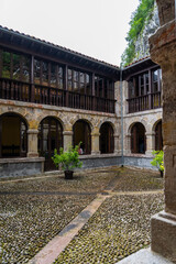 Obraz premium Basilica of Covadonga in the mountains of Asturias. Spain
