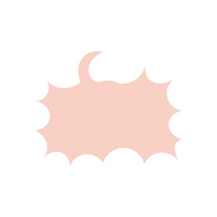 cloud, bubble, speech, illustration, vector, icon, symbol, 