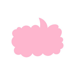 cloud, bubble, speech, illustration, vector, icon, symbol, 