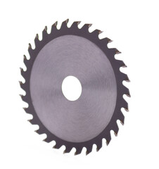 Circular saw blade tool isolated at white background