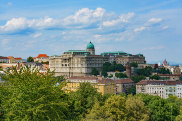 Fototapeta na wymiar View of Buda castle , Budapest