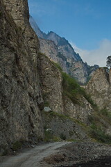 Karmadon Gorge in the mountains of North Ossetia.
