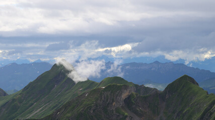 Mount Tannhorn seen from Brienzer Rothorn.