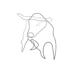 Surreal Faces Continuous line, drawing of set faces and hairstyle, fashion concept, woman beauty minimalist, vector illustration pretty sexy. Contemporary portrait