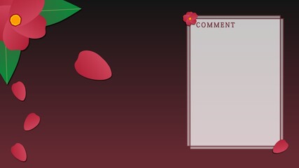 配信背景【ツバキサク】