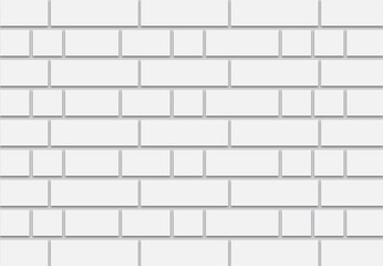 Fototapeta premium Brick Wall Vector Design with Brick Shadow