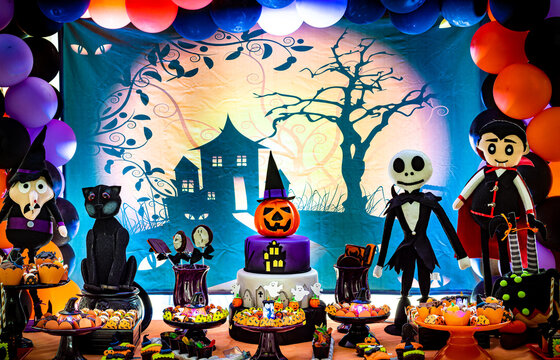 Decora&ccedil;&atilde;o de dia das bruxas para festa de anivers&aacute;rio