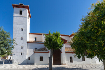 Church of San Nicolas in the Albaicin neighborhood, in Granada