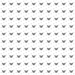 Square seamless background pattern from black homosexual symbols are different sizes and opacity. The pattern is evenly filled. Vector illustration on white background