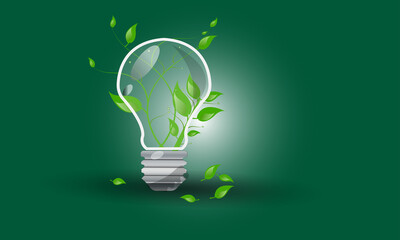 Think Green Eco energy icon climate change Renewable design