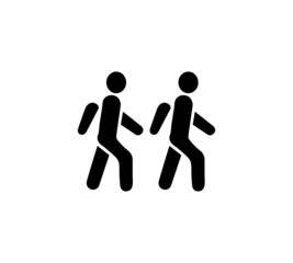 modern man walk icon 2 human walkway