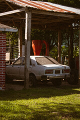Fototapeta premium old car in the countryside