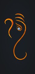 Ganpati Bappa 4K HD Wallpaper For Android and iOS | Illustration Vector | Wallpaper For Dark Mode
