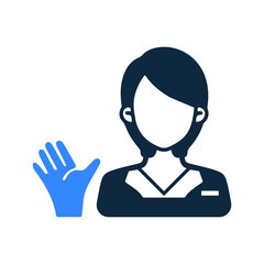 Advise, avatar icon. Simple editable vector illustration.