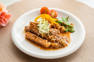 豚ロースねぎ味噌ソテー