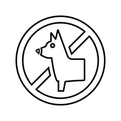 Animal, avoid line icon. Outline vector.
