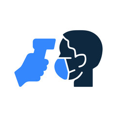 check, coronavirus icon. Simple editable vector design isolated on a white background.