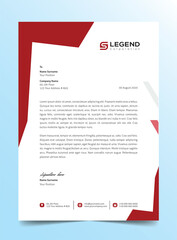 Professional Abstract Modern Business Letterhead Template Design Minimalist concept business style with geometric shapes Vector graphic design