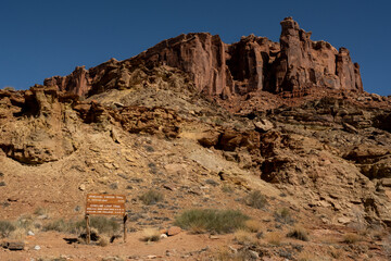 Rock Formation Above The Junction of Upheaval Canyon and Syncline Loop Trails