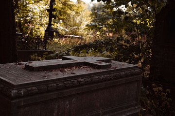 cross in the cemetery