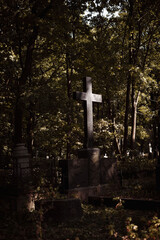 cross in the cemetery