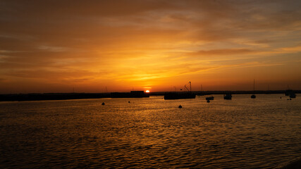 Naklejka premium Sunset on Mersea Island