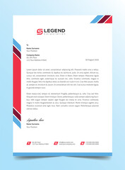 Business style creative Professional modern Letterhead Template elegant design for project Minimalist in standard sizes