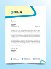 Business style creative Professional modern Letterhead Template elegant design for project Minimalist in standard sizes
