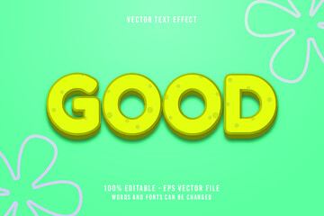 Good text, editable font effect