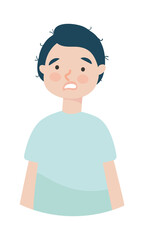 cartoon frustrated man