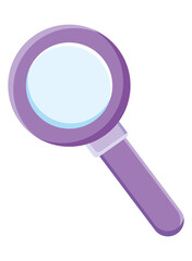 purple magnifying glass