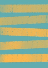 Hand drawn striped pattern. Horizontal brush strokes repeat pattern in pastel blue and yellow. Abstract background