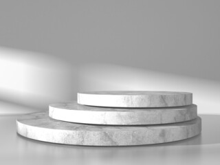 Abstract scene podium mockup. Award ceremony concept