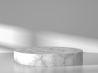 Abstract scene podium mockup. Award ceremony concept