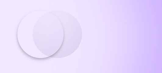 light transparent background abstraction circle 3d banner