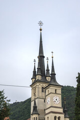 St. Nicholas (Sf. Nicolae) Orthodox Church was originally built in 1521 in Romanian-Byzantine style. Brasov, Transylvania, Romania.