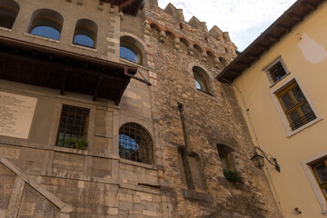 residential buildings at riva del Gardo in italy