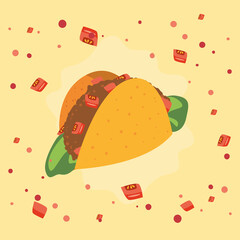 delicious mexican taco