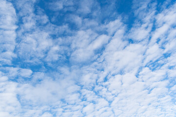 Obraz premium White clouds with blue sky on a sunny day