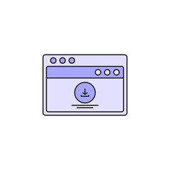 download ux wireframe colorful icon vector