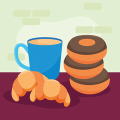 donuts and croissants