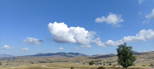landscape with mountains