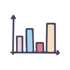 chart color vector doodle simple icon design