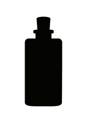 Bottle icon. (Bottle vector silhouette)
