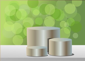 3D room vector for product display background