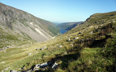 Landscapes of Ireland.Valley of Glendalough.Wicklow Mountains.