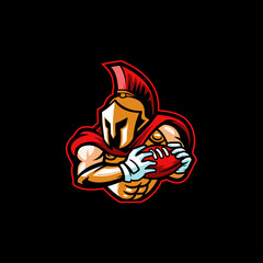 spartan football club emblem mascot america league play champion